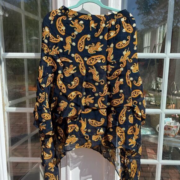 Anthropologie FARM Rio Asymmetrical Tiered Midi Skirt NWT - Picture 6 of 12